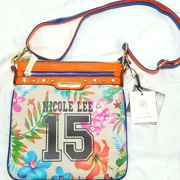 Nicole Lee USA Womens Multi Color Cross Body Bag NWT - Picture 1 of 6